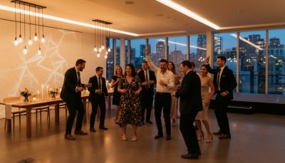 Guests dancing at a Toronto wedding reception