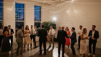 Guests dancing at a Toronto wedding reception